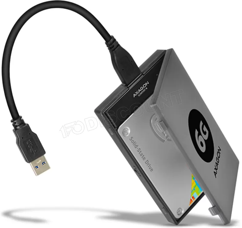AXAGON ADSA-1S6 SLIMPort6 Adapter, USB 3.0, 2,5" SSD/HDD, SATA 6G - mit Case