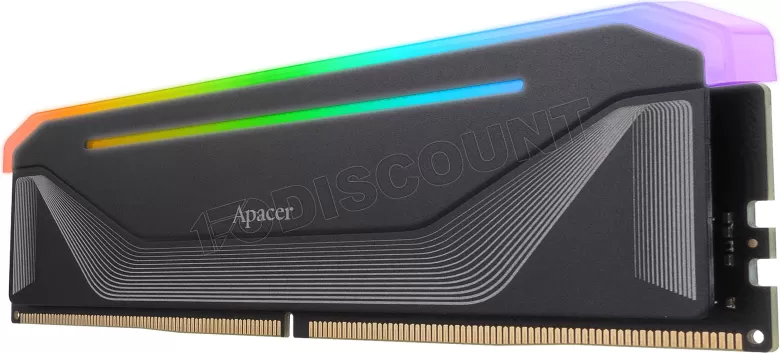 Barrette mémoire 16Go DIMM DDR5 Apacer Nox RGB 5600Mhz (Noir)