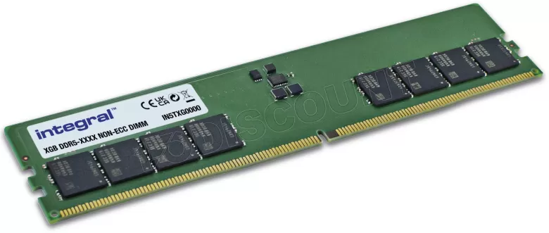 Barrette mémoire 32Go DIMM DDR5 Integral 5600MHz (Vert)