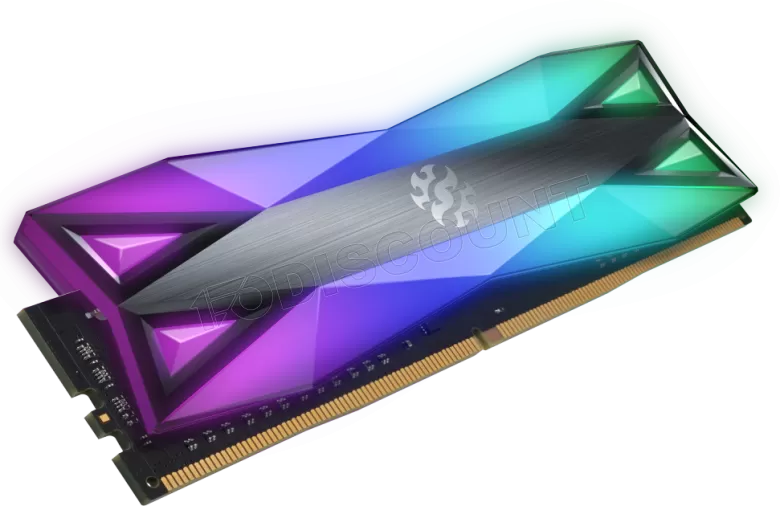 Barrette mémoire 8Go DIMM DDR4 Adata XPG SpectriX D60G RGB  3600Mhz (Noir)