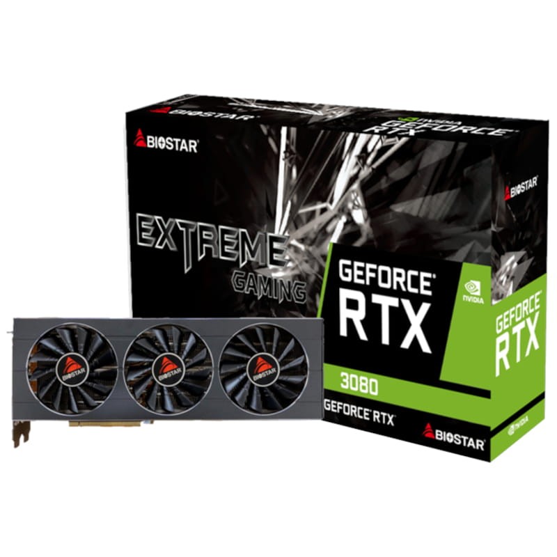 Biostar VN3806RMT3 NVIDIA GeForce RTX 3080 10 GB GDDR6X Placa gr&aacute;fica