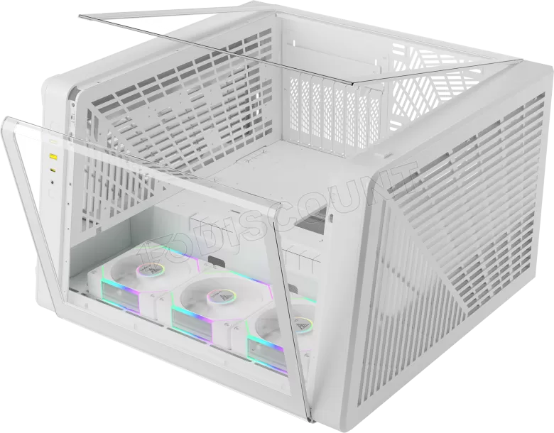 Boitier Grand Tour E-ATX Gamdias Neso P1 Pro avec panneaux vitrés (Blanc)