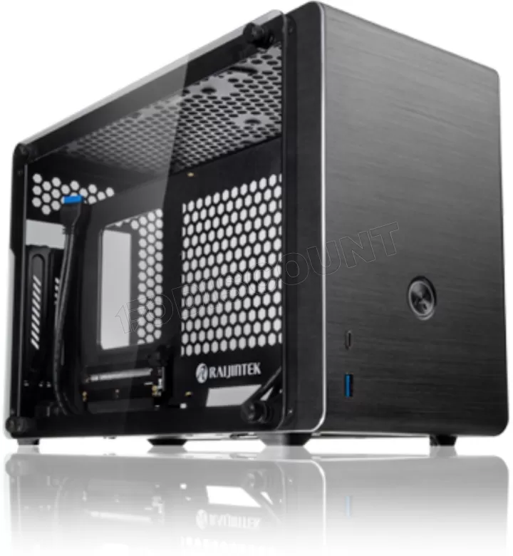 Boitier Mini ITX Raijintek Ophion avec panneaux vitrés (Noir)