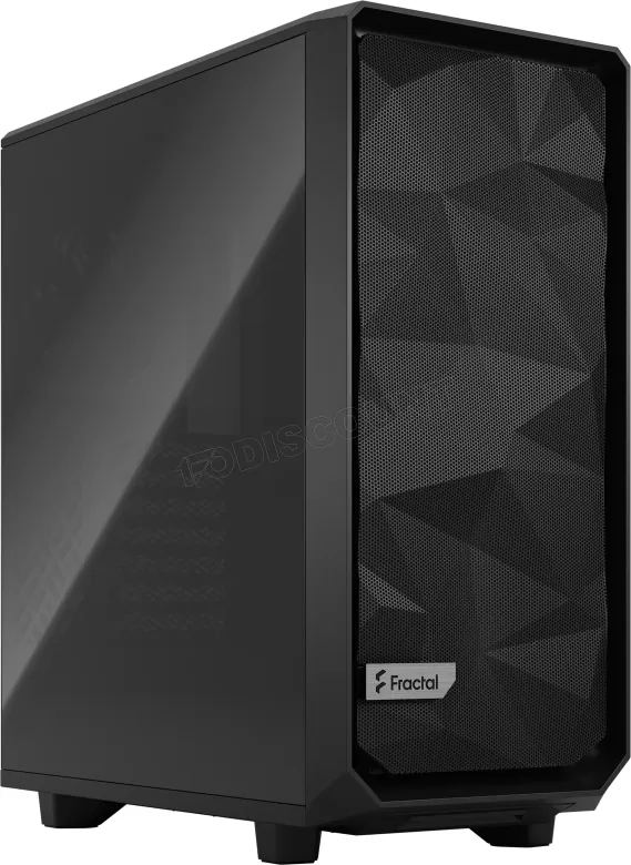 Boitier Moyen Tour ATX Fractal Design Meshify 2 Compact avec panneau vitré (Noir)