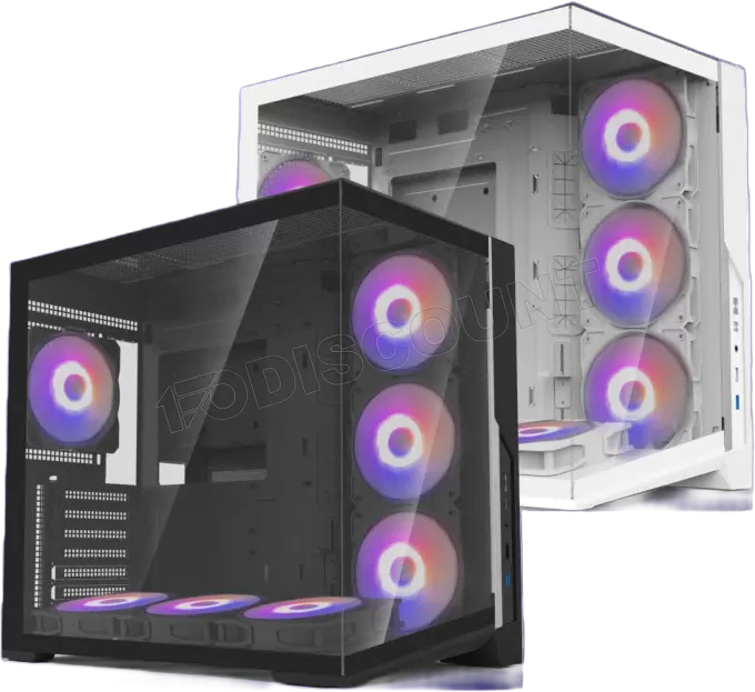 Boitier Moyen Tour ATX Zalman D40 RGB avec panneaux vitrés (Noir)