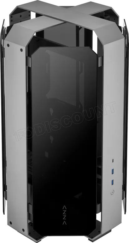Boitier Moyen Tour E-ATX Azza Opus RGB avec panneaux vitrés (Noir)