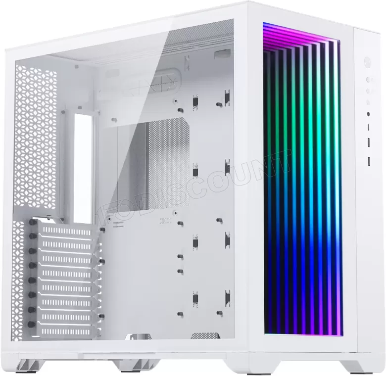 Boitier Moyen Tour E-ATX Magnium Gear Neo Qube 2 Infinity Mirror RGB avec panneau vitré (Blanc)