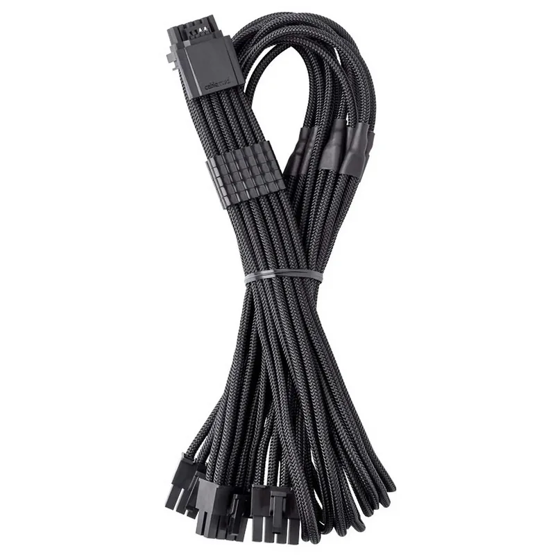 CableMod C-Series Pro ModMesh Cavo 12V-2x6 a 3x8 Pin, Corsair Type 3 e 4 - Nero
