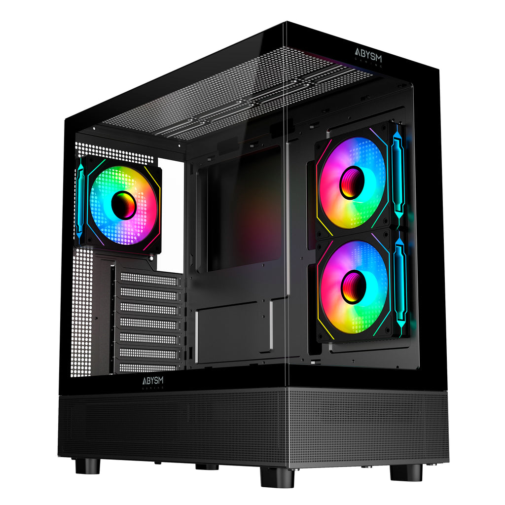 CAIXA ATX ABYSM GAMING DANUBE SAVA H400 PRIME TEMP GLASS Preto
