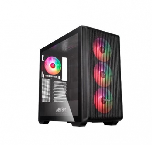 Caixa ATX CASE DANUBE KAMP BX300 Preto -Tempered Glass- 1XUSB 3.1+2 X USB3.0 - 3