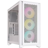 Caixa ATX Corsair iCUE 4000D Airflow RGB Branco Vidro Temperado