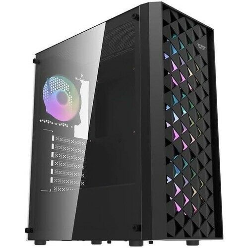Caixa ATX DK351 + 4 Ventoinhas RGB (Preto) - DARKFLASH