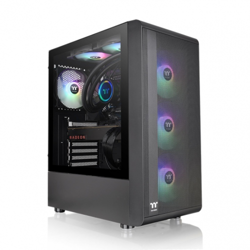 Caixa de PC ATX S200 TG ARGB Midi Tower (Preto) - THERMALTAKE