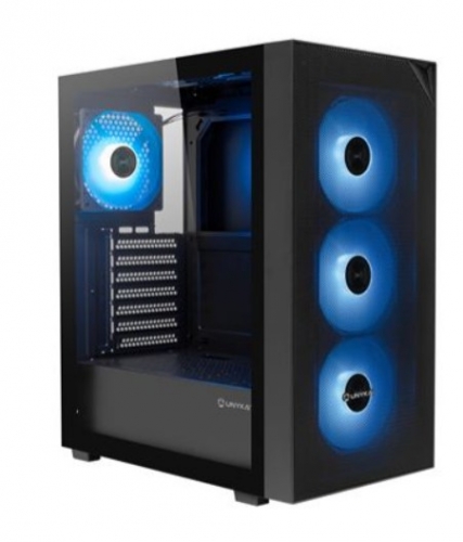 CAIXA ATX UNYKA UK121805 REVELAT MESH EDGE ARGB 4X VENT BLACK
