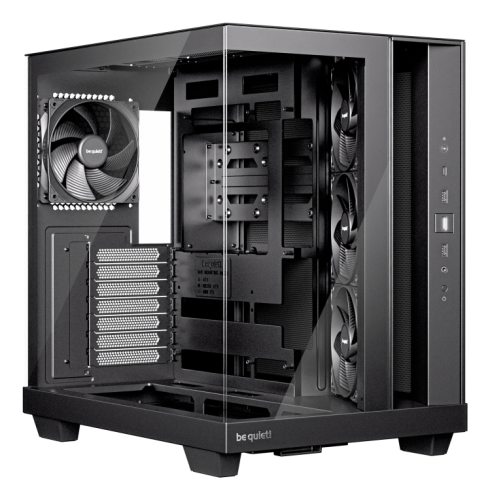 CAIXA BEQUIET LIGHT BASE 600 DX ATX ARGB PRETO