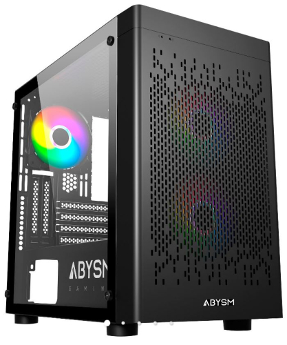 Caixa computador ABYSM CAIXA MATX GAMING DANUBE SERIES INVA MX 202 BLACK AB123011