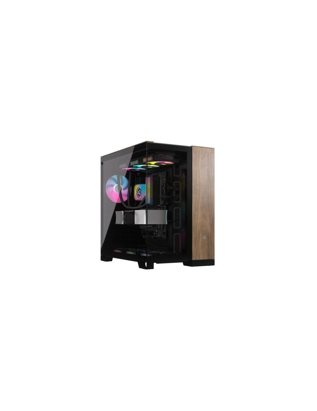 Caixa Corsair 6500X RGB Midi Tower: Preto/Noz
