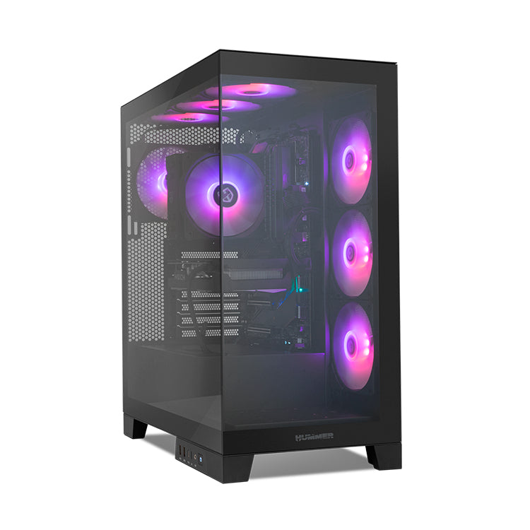 Caixa de jogos semitorre de plasma Nox Hummer