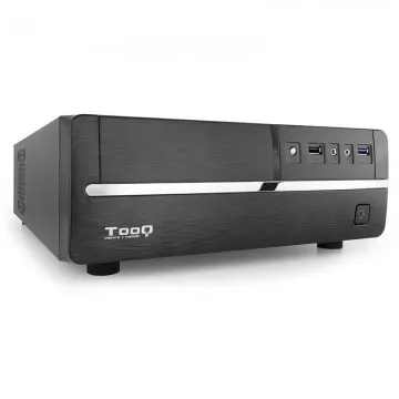 Caixa de mesa Slim TooQ TQC-3005U3 com fonte de alimentação de 500 W