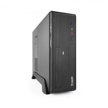 Caixa de mesa Slim TooQ TQC-3006DU3C com fonte de alimentação de 500 W