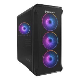 Caixa de PC GENESIS Irid 503 ARGB Micro Tower Preta, Transparente