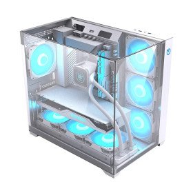 Caixa de PC Hiditec SKY Tower Prateado Transparente