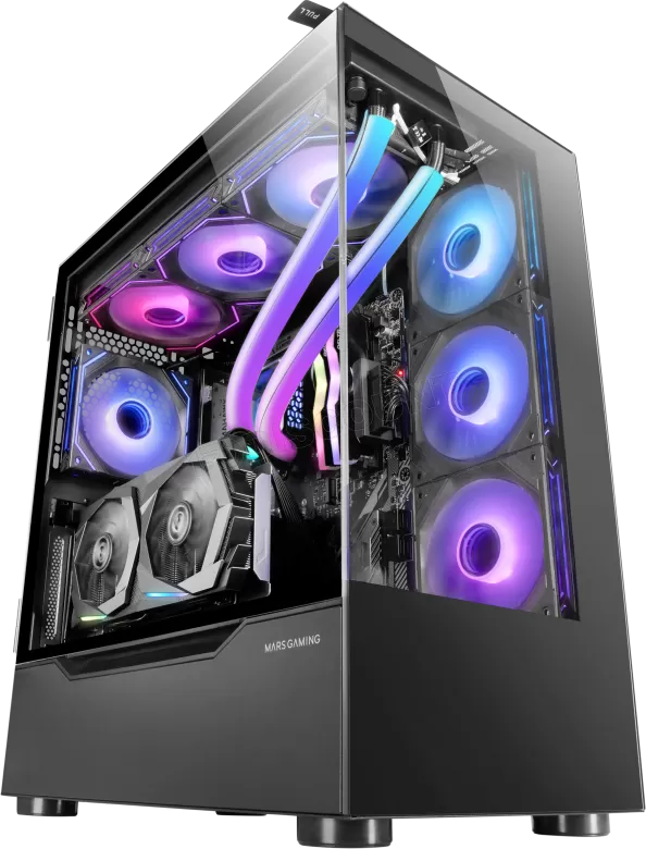 Caixa Extended-ATX MC-ULT Vidro Temperado (Preto) - MARS GAMING