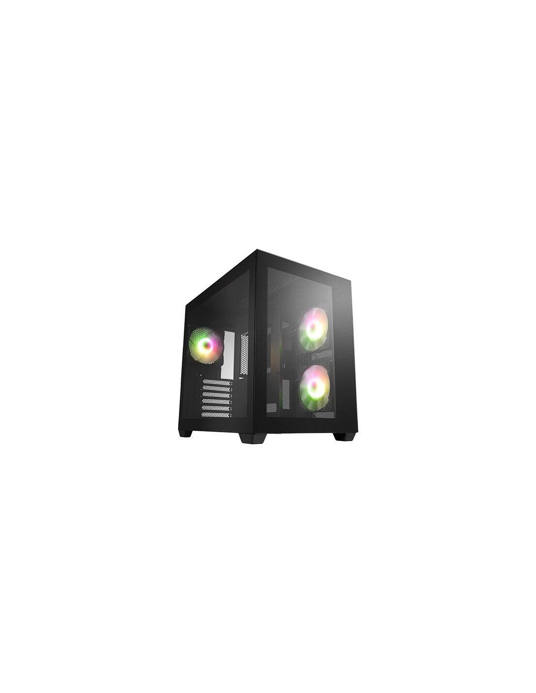 Caixa FSP CMT380: Torre ATX com 3 Ventiladores ARGB, Vidro Temperado, USB-C
