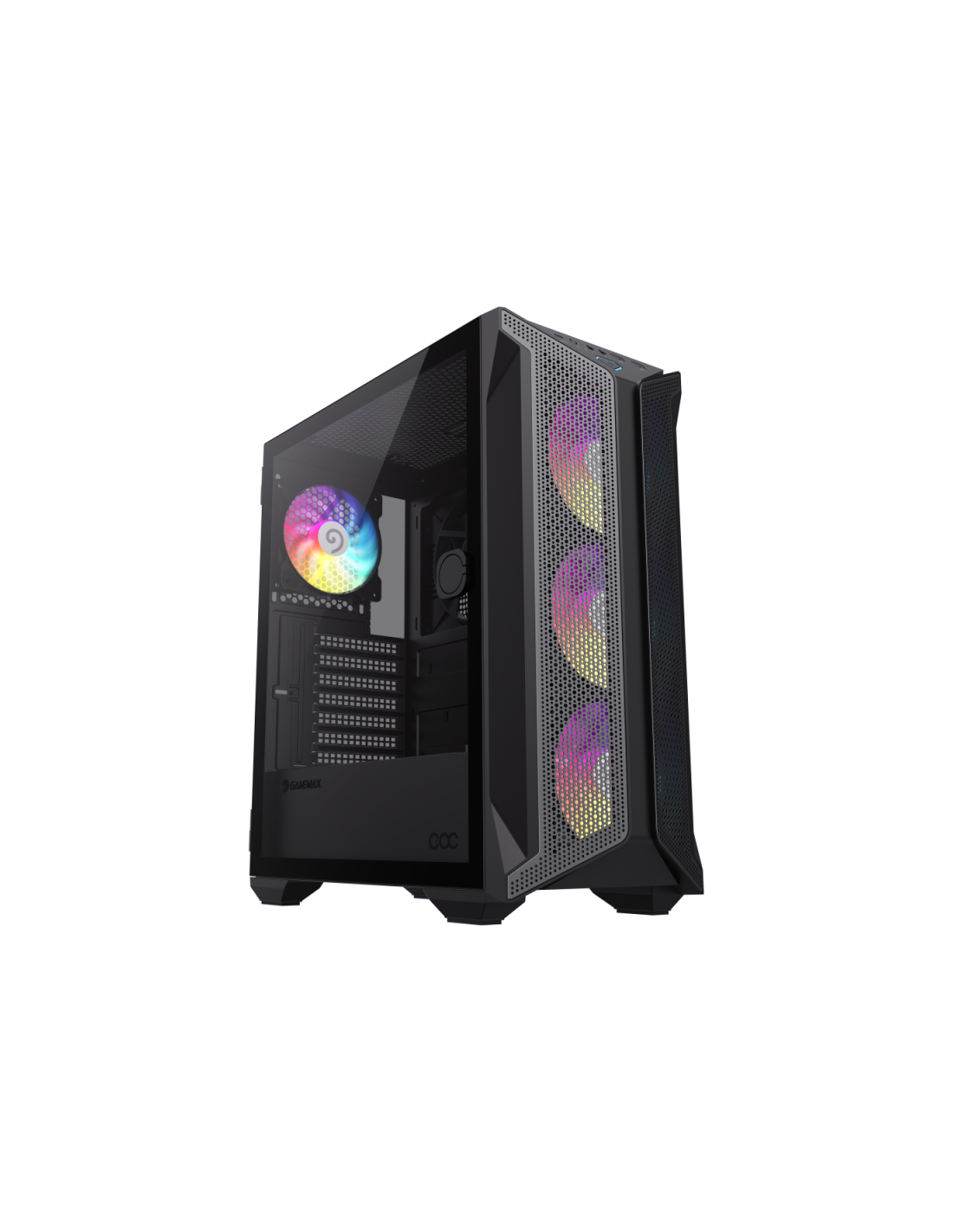 Caixa Gamemax Brufen COC ATX, Preto, 5 Ventoinhas ARGB, USB 3.0