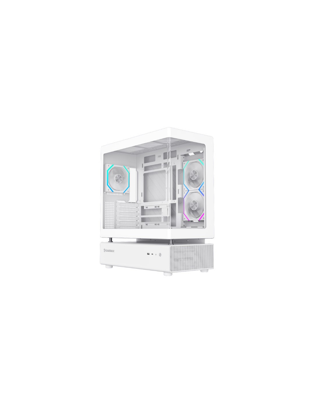 Caixa Gamemax N80 White - ATX, Vidro Temperado, USB 3.0, Type C, ARGB