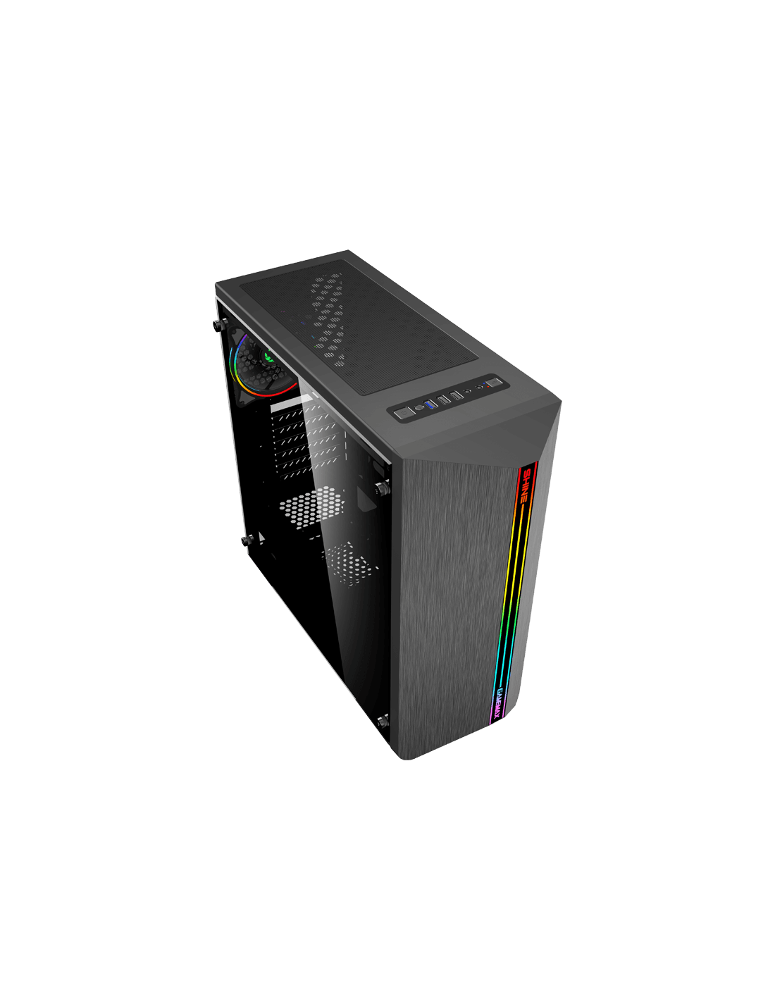 Caixa Gamemax Shine G517 ATX - Vidro Temperado, aRGB, USB 3.0