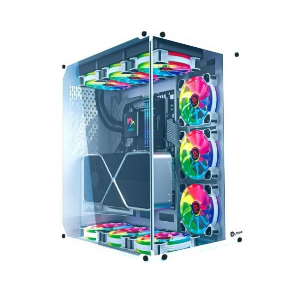 Caixa Gaming ATX Cronos RGB Vidro Temperado USB 3.0 (Frost) - TALIUS