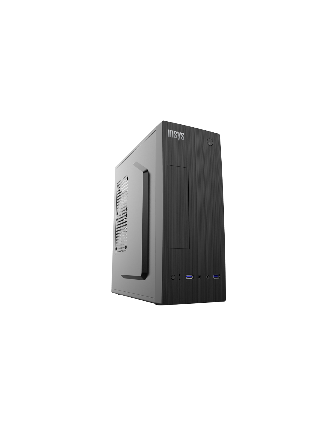 Caixa INSYS PC1-M2 Micro ATX SFF, 300W, USB 3.2 Gen1, 4 Slots Expansão