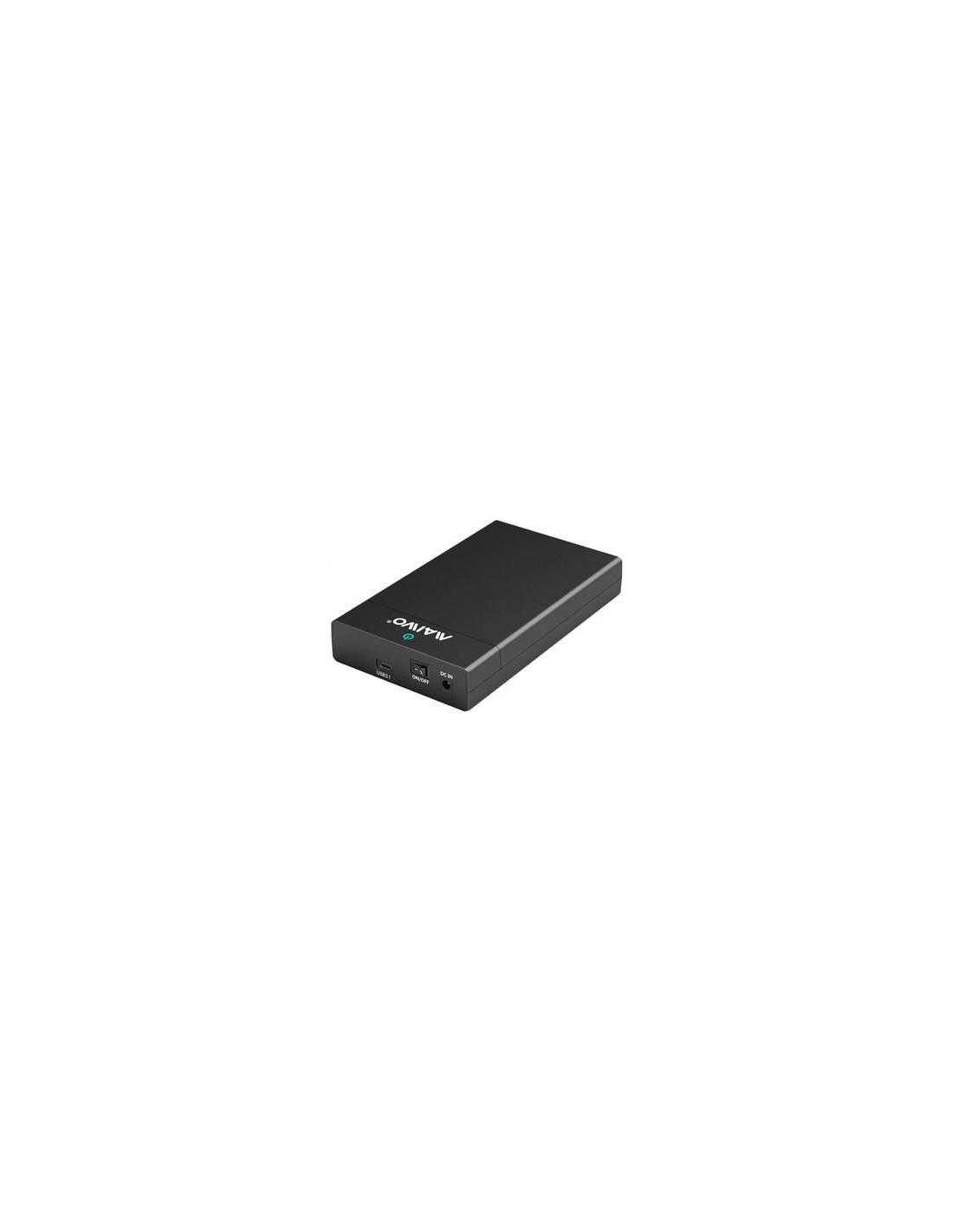 Caixa Maiwo K3568C para Disco Rígido SATA 3.5" - USB 3.1 Gen 2 (10Gbps), Type-C