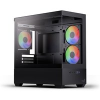 Caixa Micro-ATX Aerocool P300D Digi ARGB Vidro Temperado Preto