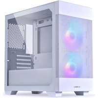 Caixa Micro-ATX Lian Li Lancool 205M Mesh Snow Vidro Temperado