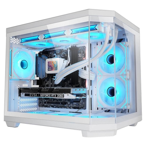 Caixa Micro-ATX MC-3TCOREM Vidro Temperado (Branco) - MARS GAMING