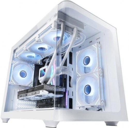 Caixa Micro-ATX MC-FUSION Vidro Temperado (Branco) - MARS GAMING