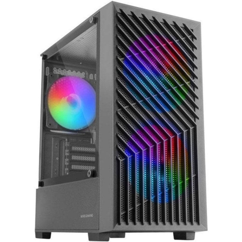 Caixa Micro-ATX Mars Gaming MC-VORTEX Gaming FRGB Tempered Glass Preta