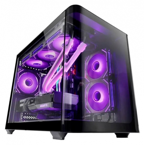 Caixa Micro-ATX MC-FUSION Vidro Temperado (Preto) - MARS GAMING