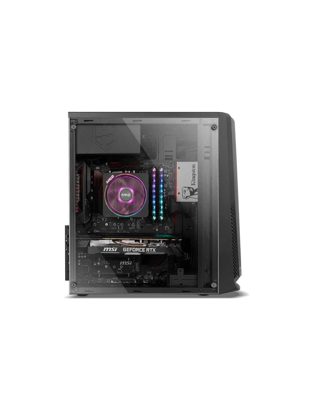 Caixa NOX Hummer MC PRO ATX, ARGB, Painel Acrílico, USB 3.0