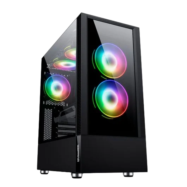 Caixa NOX Hummer NEMESIS Black ARGB Tempered Glass ATX
