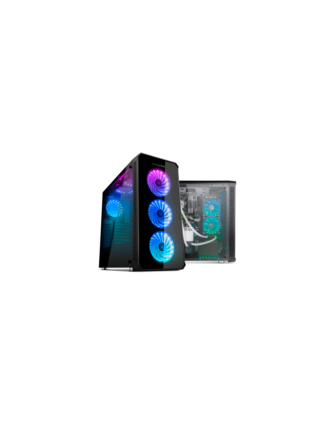 Caixa NOX Hummer TGX RGB - ATX, Mid-Tower, 3 Ventoinhas RGB, 2x USB 3.0