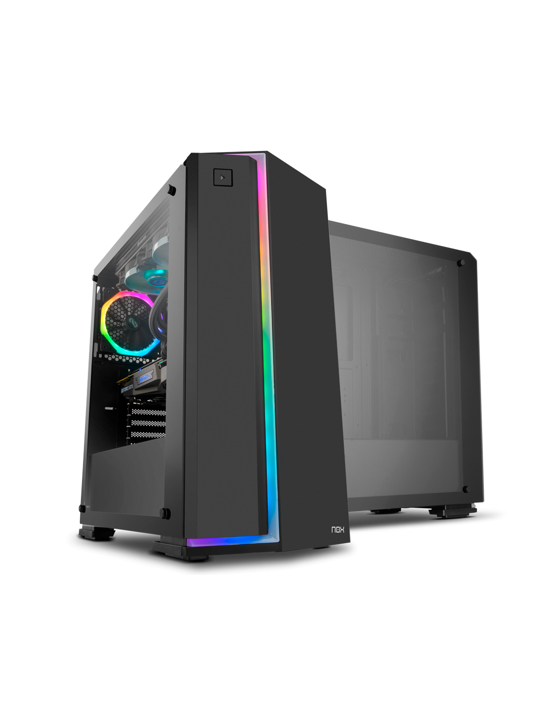 Caixa NOX Infinity Neon - ATX, Vidro Temperado, ARGB, 120mm Ventoinha