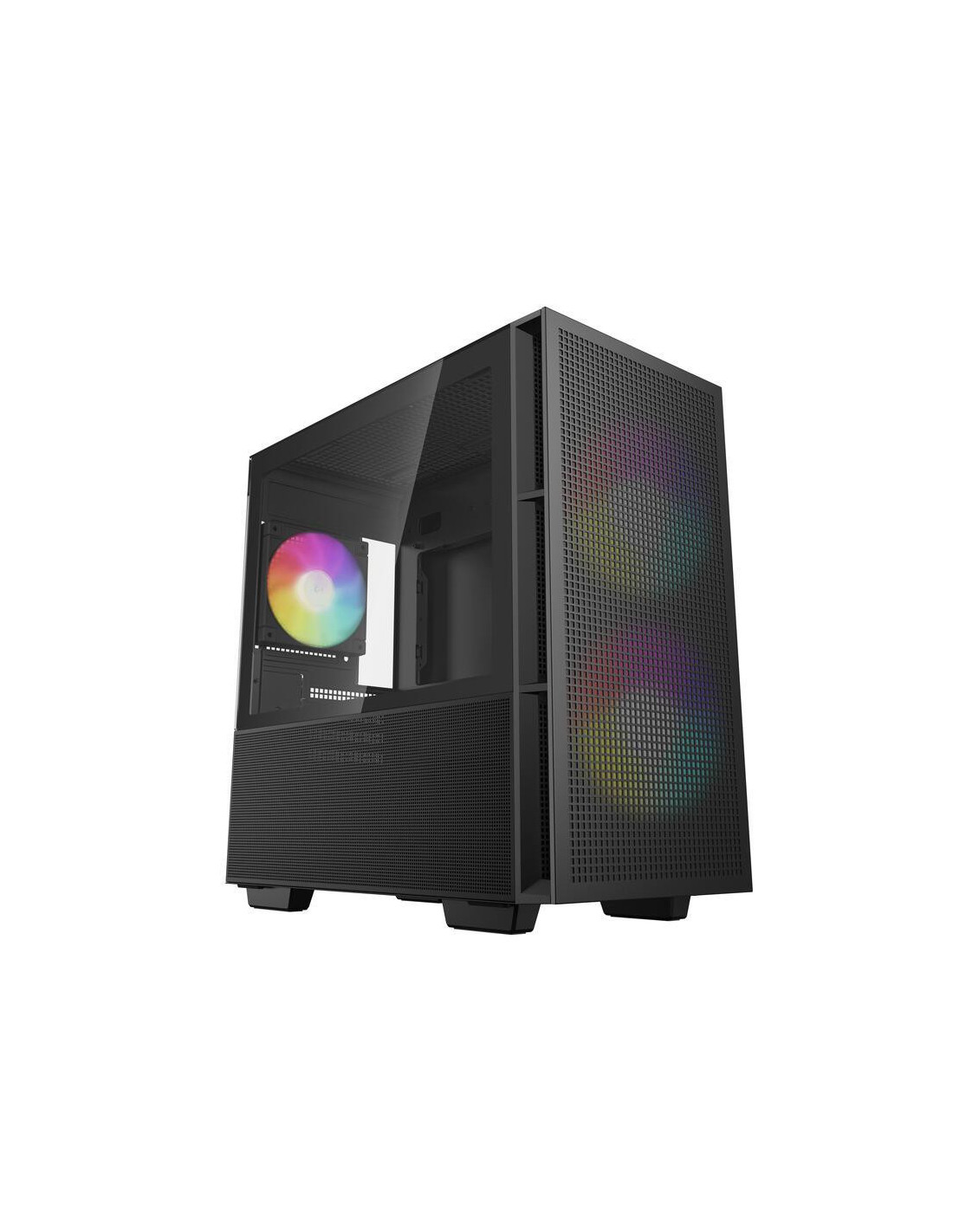 Caixa para Computador DEEPCOOL R-CH360-BKAPE3-G-1 mATX, Preto, Fluxo de Ar, Vidro Temperado, RGB