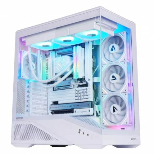 CAIXA PC ABYSM GAMING ATX ARIAN FRAME A400 ARGB WHITE , AB123533W