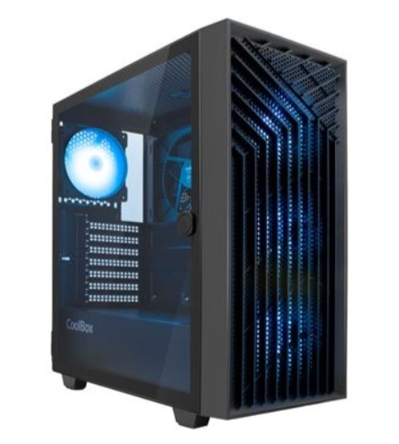 Caixa Pc CoolBox Gaming GA300 Grid Line Preto