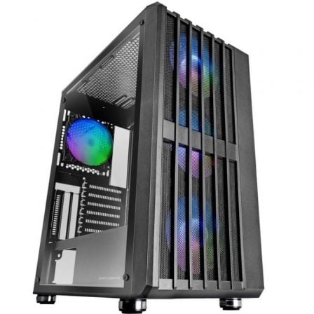 CAIXA PC MARS GAMING CAIXA ATX MC FUSION CONT TEMP GLASS R EDGES BLACK , MCFUSION