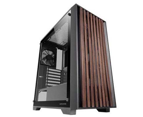 Caixa ATX MC-WOOD Midi Tower (Preto) - MARS-GAMING