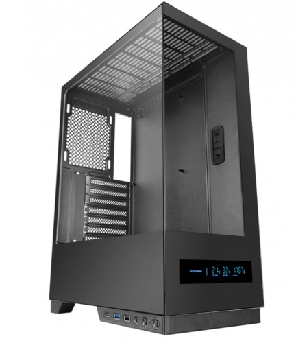 CAIXA PC MARS GAMING MC-PULSAR ATX MONITOR DISPLAY GLASS CABLEHATCH BLACK MCPULSAR